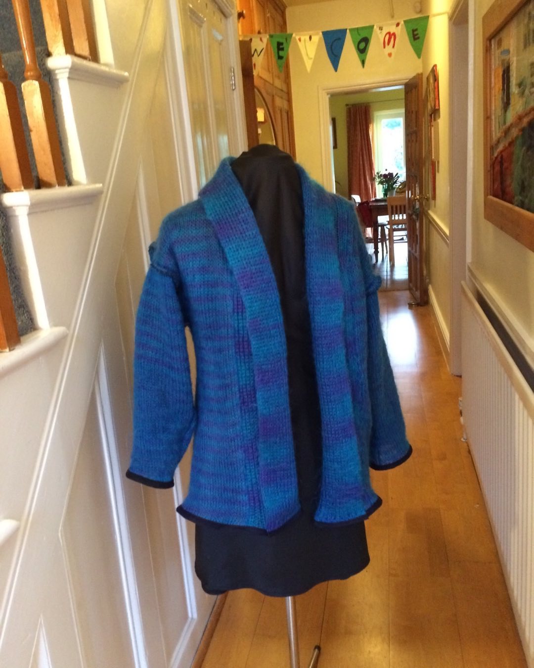 Jacket made from a recycled mohair coat